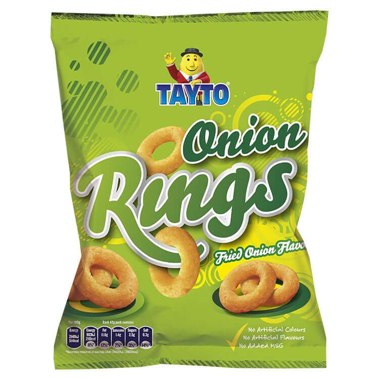 Tayto Large Onion Rings Half Box of 16 Packets (40g)
