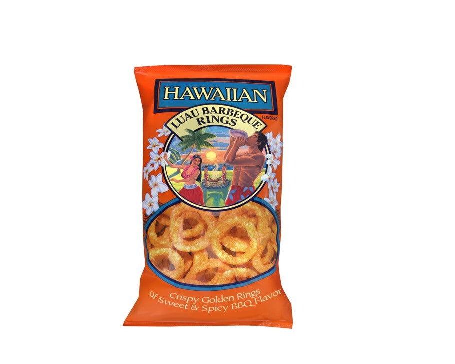 Snyders of Berlin Hawaiian Luau BBQ Onion Rings 4 oz. Bag