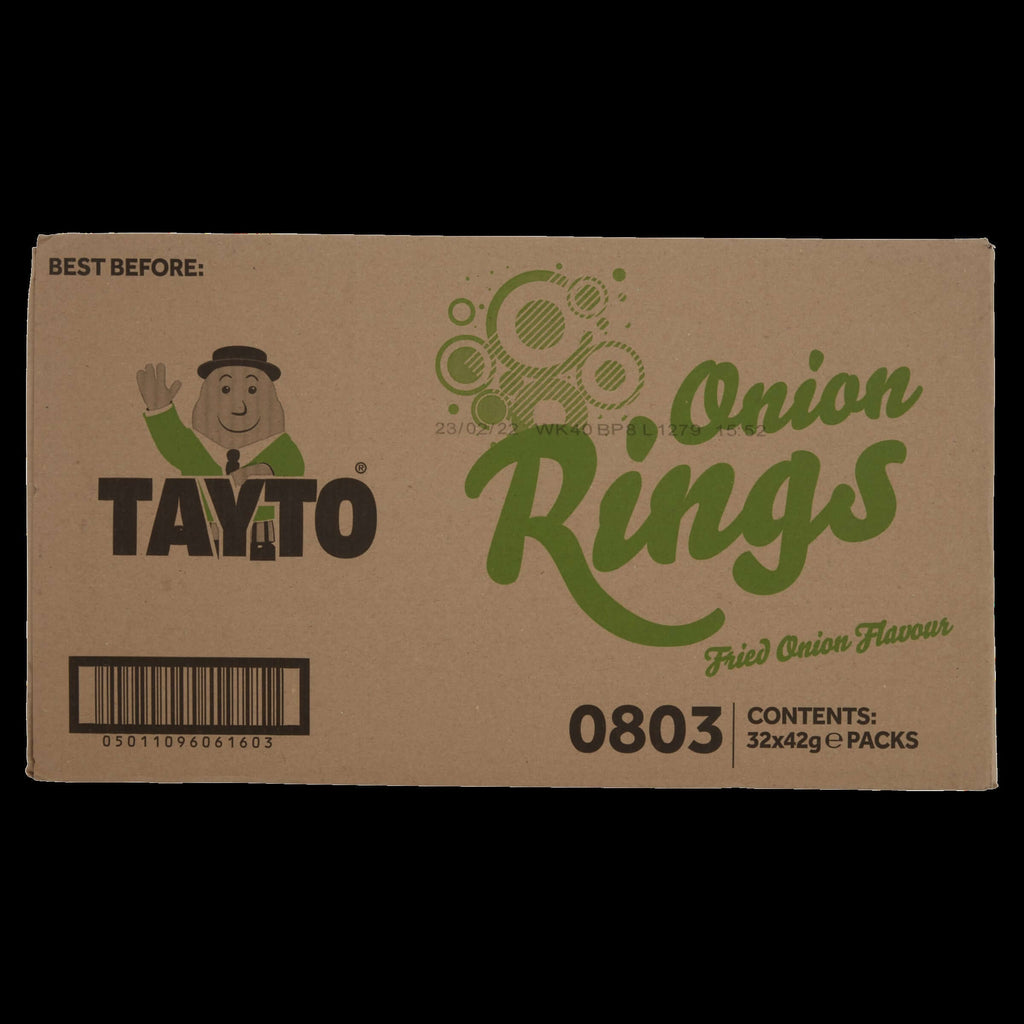 Tayto Large Onion Rings Box of 32 Packets 40g