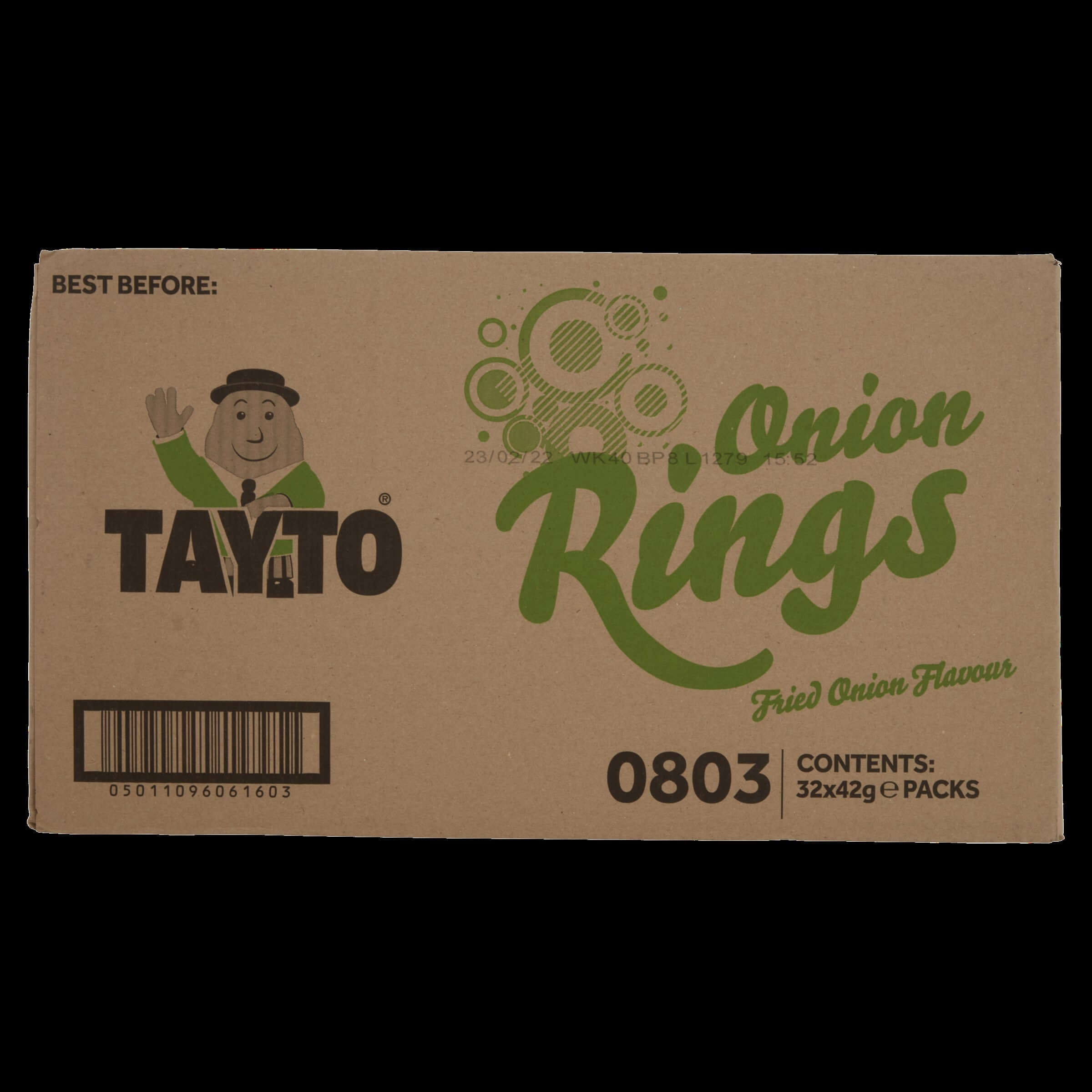 Tayto Large Onion Rings Box of 32 Packets 40g