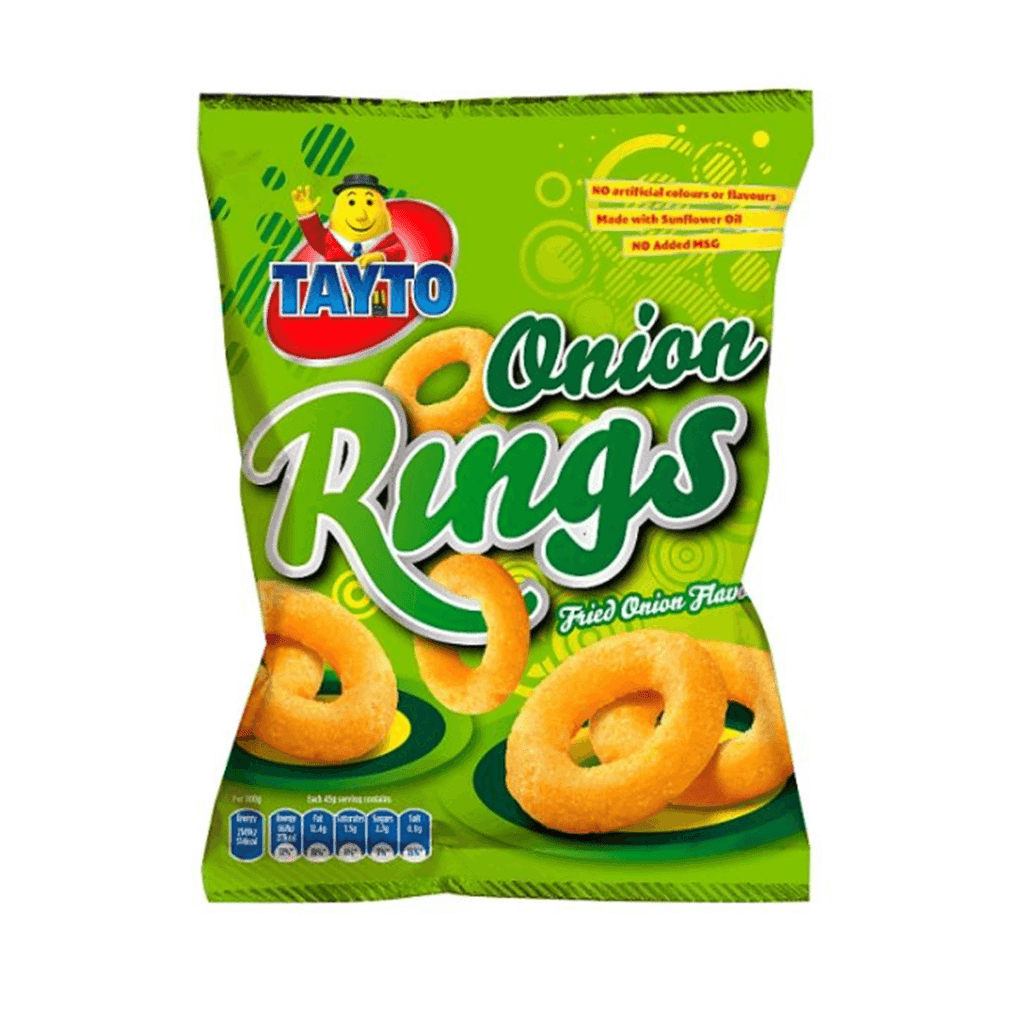 Tayto Large Onion Rings Half Box of 16 Packets (40g)